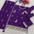 Purple heavy chinon sequins salwar suit set