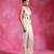 Ivory embroidered thin jute organza jacket set
