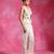 Ivory embroidered thin jute organza jacket set