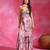 Sugar pink floral printed crepe kurta set