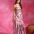 Sugar pink floral printed crepe kurta set