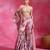 Sugar pink printed crepe indo western sharara set