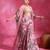Sugar pink printed crepe indo western sharara set