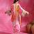 Sugar pink printed crepe tunic kurta set