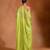 Lime green embroidered crepe organza co ord set