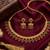 Antique gold matte temple jewelry set ruby green  stone choker necklace drop earrings indian wedding bridal