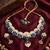 Meenakari peacock  necklace set with pearl earrings | indian bridal festival jewelry