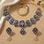 Meenakari peacock  necklace set with pearl earrings | indian bridal festival jewelry