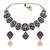 Meenakari peacock  necklace set with pearl earrings | indian bridal festival jewelry
