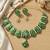 Meenakari peacock  necklace set with pearl earrings | indian bridal festival jewelry