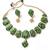 Meenakari peacock  necklace set with pearl earrings | indian bridal festival jewelry