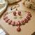 Meenakari peacock  necklace set with pearl earrings | indian bridal festival jewelry