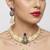 Royal peacock meenakari kundan necklace set with pearl drops | handcrafted indian bridal choker & earrings