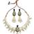 Royal peacock meenakari kundan necklace set with pearl drops | handcrafted indian bridal choker & earrings