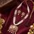Red kundan pearl long necklace set with earrings | royal indian bridal & festival jewelry for women