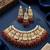 Maroon kundan choker necklace set with earrings & maang tikka | bollywood bridal indian jewelry for women