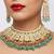 Mint kundan choker necklace set with earrings & maang tikka | bollywood bridal indian jewelry for women