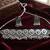Oxidized silver mirror choker set, traditional ethnic indian jewelry for women, bollywood wedding & festival necklace