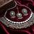 Oxidized silver mirror choker set, traditional ethnic indian jewelry for women, bollywood wedding & festival necklace