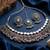 Oxidized silver mirror choker set, traditional ethnic indian jewelry for women, bollywood wedding & festival necklace