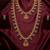 Green emerald necklace set long haram temple jewelry south indian bridal jewelry set