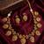 Antique gold temple jewelry set: south indian mango necklace & earrings | bridal wedding & festival ethnic traditional