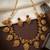 Antique gold temple jewelry set: south indian mango necklace & earrings | bridal wedding & festival ethnic traditional