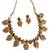 Antique gold temple jewelry set: south indian mango necklace & earrings | bridal wedding & festival ethnic traditional