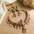 Royal peacock meenakari kundan necklace set with pearl drops | handcrafted indian bridal choker & earrings