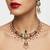 Royal peacock meenakari kundan necklace set with pearl drops | handcrafted indian bridal choker & earrings