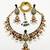 Royal peacock meenakari kundan necklace set with pearl drops | handcrafted indian bridal choker & earrings