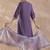 Sequinned A-Line Kurta With Trousers & Dupatta