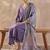 Sequinned A-Line Kurta With Trousers & Dupatta