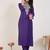 Ethnic Motifs Embroidered Thread Work Kurta With Trouser