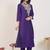 Ethnic Motifs Embroidered Thread Work Kurta With Trouser