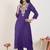Ethnic Motifs Embroidered Thread Work Kurta With Trouser