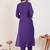 Ethnic Motifs Embroidered Thread Work Kurta With Trouser