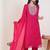Ethnic Motifs Embroidered Regular Sequinned Kurta With Trousers & Dupatta