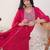Ethnic Motifs Embroidered Regular Sequinned Kurta With Trousers & Dupatta