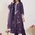 Floral Embroidered Regular Thread Work Kurta With Trousers & Dupatta