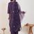 Floral Embroidered Regular Thread Work Kurta With Trousers & Dupatta