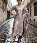 Women Regular Kurta with Trousers & With Dupatta