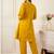 Flral Embroidered Pleated Thread Work Pure Cotton A-Line Kurta With Trousers