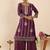 Women Ethnic Motifs Embroidered Regular Kurta with Palazzos & With Dupatta