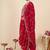 Floral Embroidered Round Neck Regular Straight Kurta With Trousers & Dupatta
