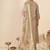 Women Floral Panelled Thread Work Raw Silk Kurta with Trousers & With Dupatta