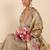 Women Floral Panelled Thread Work Raw Silk Kurta with Trousers & With Dupatta