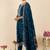 Women Ethnic Motifs Embroidered Regular Kurta with Trousers & With Dupatta