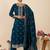 Women Ethnic Motifs Embroidered Regular Kurta with Trousers & With Dupatta