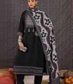 Women Ethnic Motifs Printed Regular Thread Work Kurta with Trousers & With Dupatta